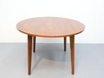 Vintage eettafel rond teak, Ophalen, Gebruikt, Nvt, Vier personen