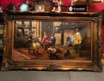 Zeer groot - antiek / oude kunst - schilderij, Ophalen of Verzenden