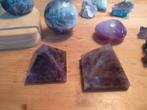 Prachtige amethist piramides, 4,5 en 4,8cm, 90 en 115gram, Ophalen of Verzenden, Nieuw