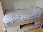 Bed en kast tienerkamer, 90 cm, Gebruikt, Eenpersoons, Hout