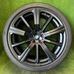 Originele 22 inch BMW 749M velgen met banden X5 X6 G05 G06, Auto-onderdelen, Banden en Velgen, Ophalen, Gebruikt, 275 mm, Banden en Velgen