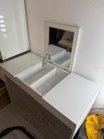 Make-up tafel met spiegel en opbergvak, Gebruikt, Ophalen of Verzenden, Minder dan 100 cm, Minder dan 50 cm