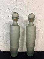 Set van 2 mooie grote xxl glazen karaffen, Huis en Inrichting, Woonaccessoires | Vazen, Ophalen, ?, Minder dan 50 cm, ?