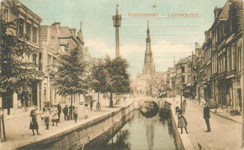 (379-185-037) Leeuwarden Koornmarkt, Verzamelen, Ansichtkaarten | Nederland, Friesland, Verzenden