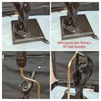 Tafel of bureau lamp. Zonder kap., Ophalen of Verzenden, Minder dan 50 cm