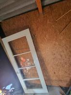 Binnendeur wit met glas 231cm x 93cm, Doe-het-zelf en Verbouw, Deuren en Horren, Ophalen, Gebruikt, 80 tot 100 cm, Binnendeur