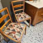 Set Art Deco Stoelen - Birdseye Esdoorn - nieuw gestoffeerd