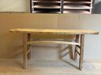 Teak Houten Sidetable/Console Tafel, Huis en Inrichting, Tafels | Sidetables, Ophalen, Gebruikt, 100 tot 150 cm, Teakhout