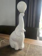 Vintage lamp olifant - wit keramieke, Ophalen of Verzenden, Zo goed als nieuw, 50 tot 75 cm