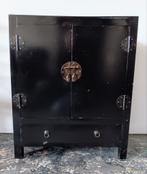 Zwart kastje Chinese stijl, Huis en Inrichting, Ophalen, Gebruikt, 25 tot 50 cm, 50 tot 100 cm