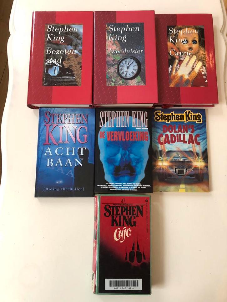 Set van 7 boeken Stephen King, Boeken, Thrillers, Gelezen, Ophalen of Verzenden