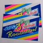 Twee oude stickers.  AVRO 3 Roadshow.  Peter STUYVESANT., Ophalen of Verzenden, Zo goed als nieuw