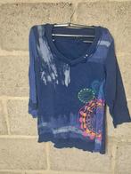 Desigual shirt met lange mouwen - Maat M, Kleding | Dames, Maat 38/40 (M), Blauw, Ophalen of Verzenden, Zo goed als nieuw