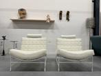 2 Nieuw Volare Fauteuil Leer wit Wapiti Sabaku Design stoel, Huis en Inrichting, Fauteuils, Leolux, Nieuw, Ophalen of Verzenden