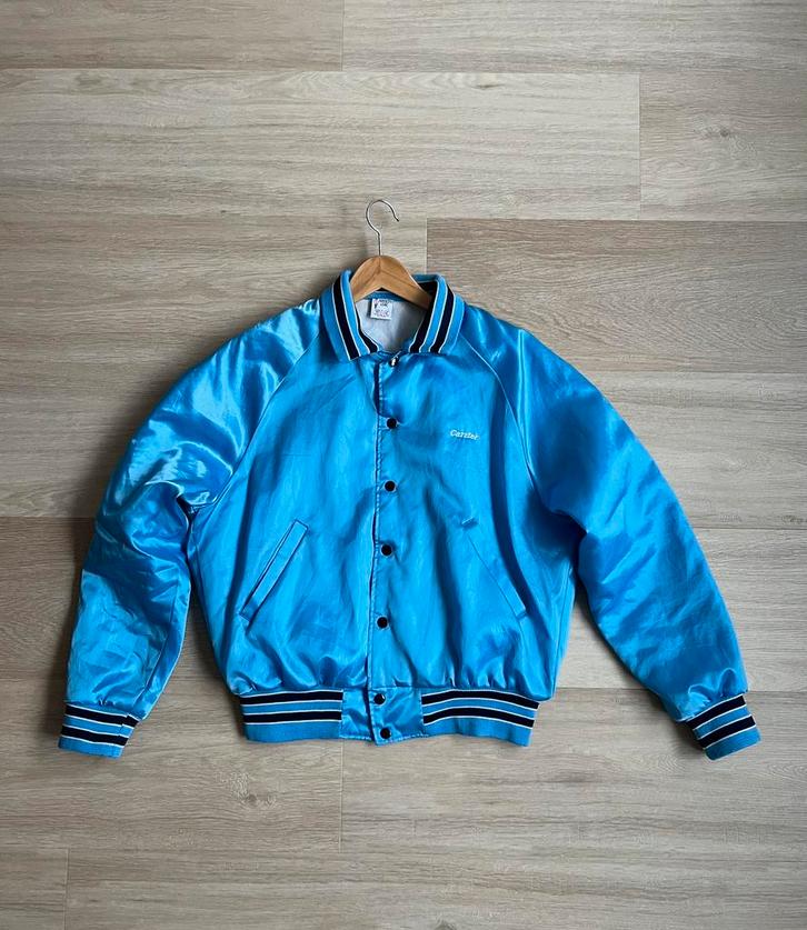 Vintage bomberjas / bomberjack jas satijn Aristo Jac, Kleding | Dames, Jassen | Winter, Zo goed als nieuw, Ophalen of Verzenden