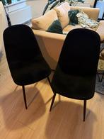 2 stoelen, Huis en Inrichting, Stoelen, Ophalen, Twee, Zwart, Zo goed als nieuw