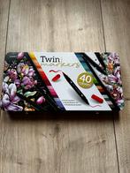 Twinmarkers Alcohol Stiften - 40 Kleuren, Hobby en Vrije tijd, Ophalen of Verzenden, Zo goed als nieuw, Potlood of Stift