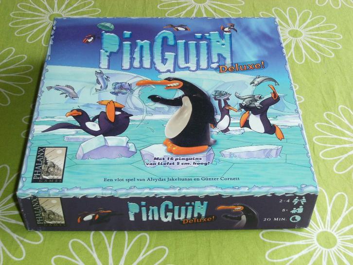 Pinguin de Luxe - spel met 15 leuke pinguins van 5 cm hoog, Hobby en Vrije tijd, Gezelschapsspellen | Bordspellen, Zo goed als nieuw