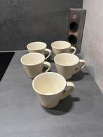 5 koffiekopjes (lichtgeel) voor €4, Huis en Inrichting, Keuken | Servies, Ophalen, Zo goed als nieuw, Overige stijlen, Kop(pen) en/of Schotel(s)