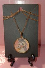 Gouden Pokemon ketting Emolga (glitter). Zelfgemaakt., Sieraden, Tassen en Uiterlijk, Kettingen, Verzenden, Nieuw, Goud, Goud