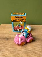 40241 Super smurf roze auto schlumpf schleich peyo, Ophalen, Zo goed als nieuw