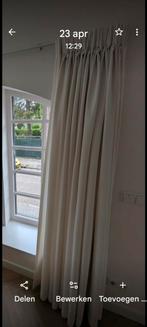 Plooi gordijn gebroken wit. In goede staat., Huis en Inrichting, Stoffering | Gordijnen en Lamellen, Gebruikt, Wit, Ophalen of Verzenden