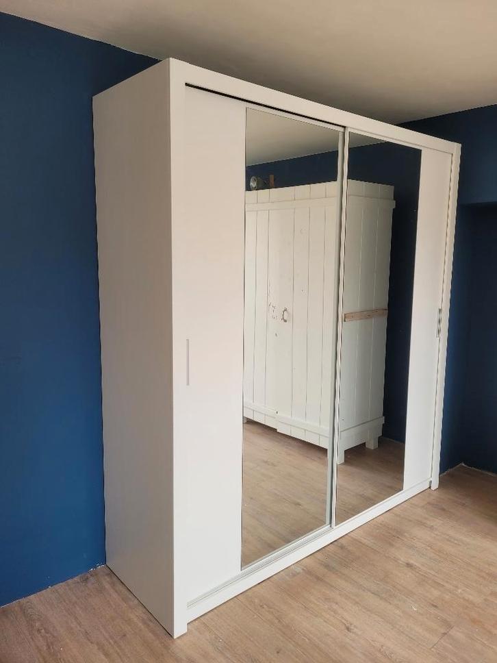 VOORRAAD Kledingkast met spiegel 180 cm | Incl. inhoud NIEUW, Huis en Inrichting, Kasten | Kledingkasten, Nieuw, 200 cm of meer