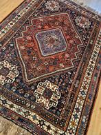 Vintage handgeknoopt perzisch tapijt qashqai 225x153, Huis en Inrichting, Stoffering | Tapijten en Kleden, Info@SlatsAntiek.nl