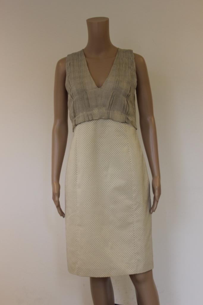 Piazza Sempione beige jurk maat 36, Kleding | Dames, Jurken, Zo goed als nieuw, Maat 36 (S), Beige, Boven de knie, Ophalen of Verzenden