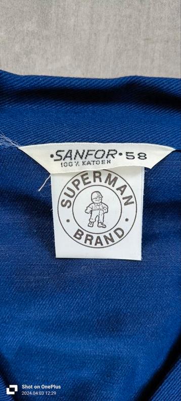 Sanfor Superman Brand Overall werkoverall mt. 58