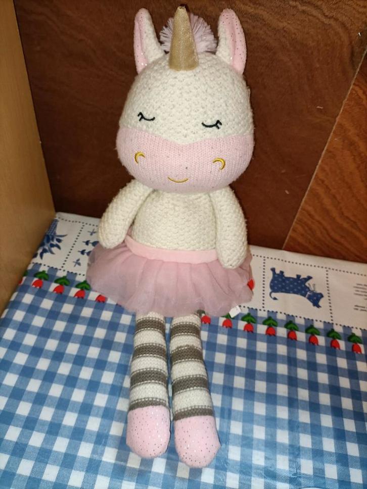 Eenhoorn knuffel met ballet rok Evora 47 cm groot, Kinderen en Baby's, Speelgoed | Knuffels en Pluche, Ophalen of Verzenden