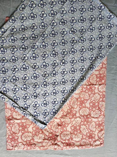 Vintage ouderwetse kussenslopen van Staphorster stoffen, Antiek en Kunst, Antiek | Kleden en Textiel, Ophalen of Verzenden