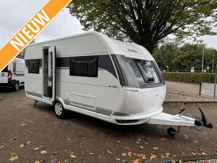 Hobby De Luxe 460 UFE, Caravans en Kamperen, Caravans, Bedrijf, tot en met 4, 1000 - 1250 kg, Rondzit, Hobby, Frans bed, Overige typen