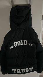 In gold we trust jas, Kleding | Heren, Jassen | Winter, Ophalen, Maat 48/50 (M), Zwart, Zo goed als nieuw