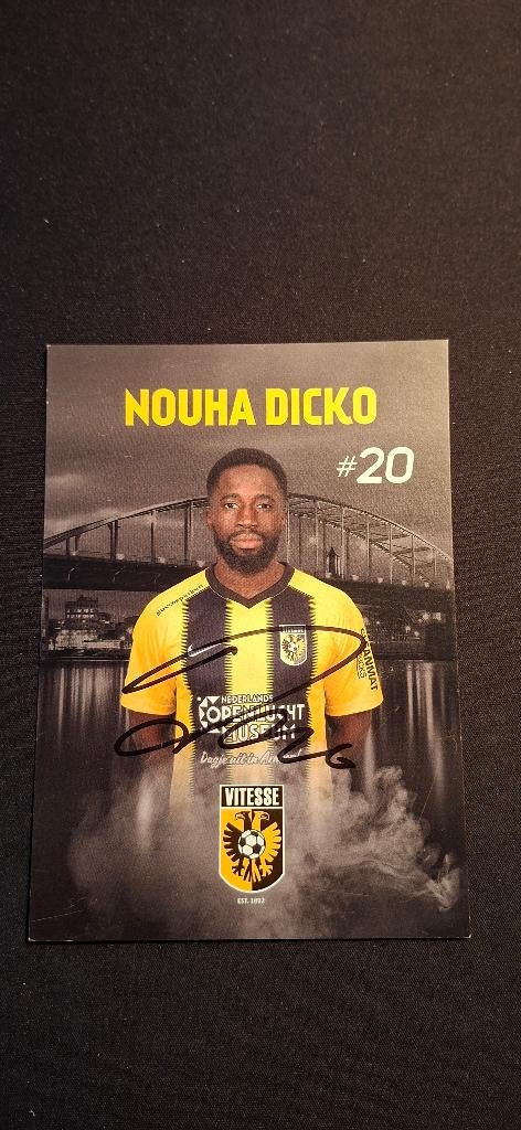 Spelerskaart met handtekening; Nouha Dicko # Vitesse, Verzenden, Nieuw, Vitesse, Spelerskaart