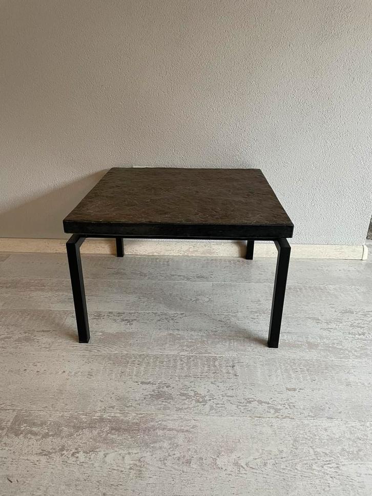Natuurstenen Tafel - 55x55cm, Huis en Inrichting, Tafels | Salontafels, Minder dan 50 cm, 50 tot 100 cm, 50 tot 100 cm, Vierkant