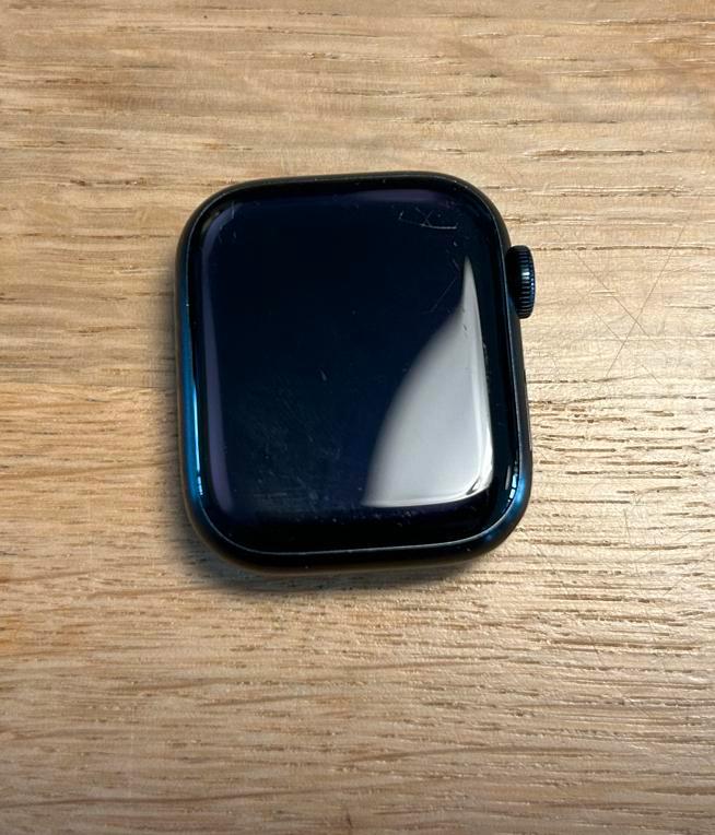 Apple Watch Series 7, Sieraden, Tassen en Uiterlijk, Smartwatches, Zo goed als nieuw, iOS, Blauw, Afstand, Waterdicht, Ophalen of Verzenden