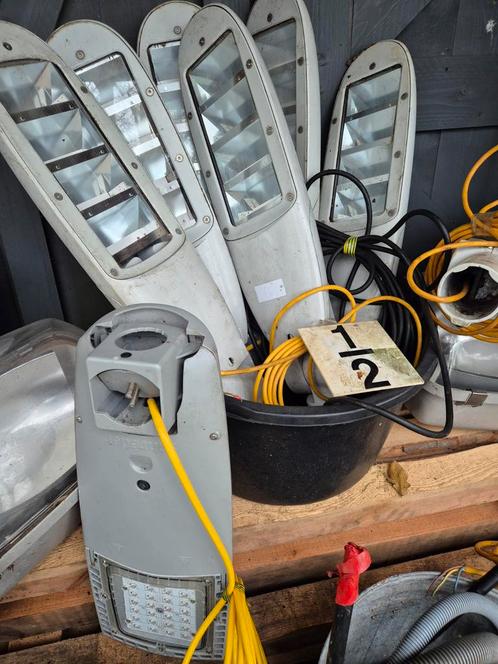 Partij ledarmaturen LED opschuif + paaltop mooi lage prijs, Tuin en Terras, Buitenverlichting, Zo goed als nieuw, Staande lamp