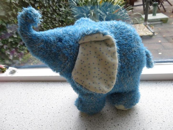 Olifant merk Happy Horse blauw gemeleerd uit 2006, Kinderen en Baby's, Speelgoed | Knuffels en Pluche, Zo goed als nieuw, Beer
