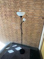 Staande lamp met 2 lichtpunten, Huis en Inrichting, Ophalen, Gebruikt, Glas, 150 tot 200 cm