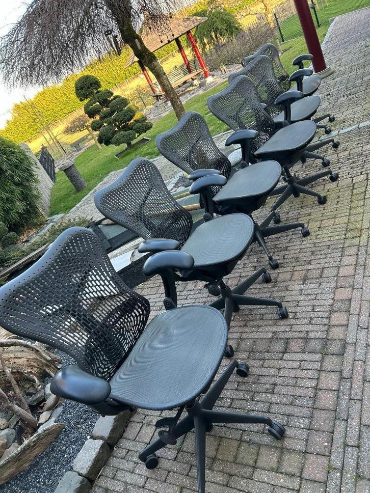 15 Bureaustoelen stoel Herman Miller Mirra 1 Full Options, Huis en Inrichting, Bureaustoelen, Gebruikt, Zwart, Ophalen
