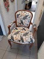 Noten dames fauteuile opnieuw gestoffeerd, Antiek en Kunst, Antiek | Meubels | Stoelen en Banken, Ophalen