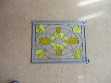 glas in lood paneel   46 x 36 cm  beschikbaar voor biedingen