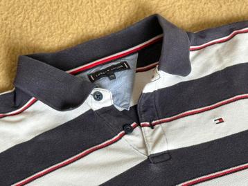 Tommy Hilfiger poloshirt maat 176 donkerblauw/rood/wit beschikbaar voor biedingen