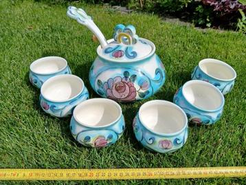 Keramische set voor stoofperen/compote uit de USSR jaren 70 beschikbaar voor biedingen