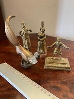 4 antiek koperen / bronzen figuren, Antiek en Kunst, Ophalen of Verzenden