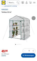 Tuinkas 3,9 m³ - Nieuw, Folie, Ophalen, Staal, Kweekkas