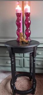 Stoer & Sober mat zwart sidetable, Huis en Inrichting, Tafels | Sidetables, 50 tot 100 cm, Ophalen of Verzenden, Grenenhout, 25 tot 50 cm