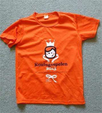 Koningsspelen 2013 t-shirt oranje kindermaat m Geschat maat 