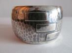 Art deco zilveren servetring, gehamerd., Ophalen, Zilver